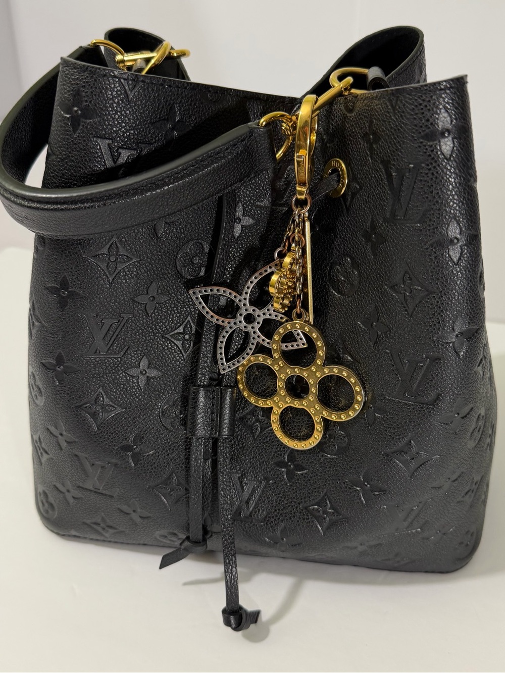 Louis Vuitton Monogram Flower Bag Charm Key Holder Keychain
